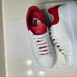 Alexander McQueens Sz 42, White/ Lust Red